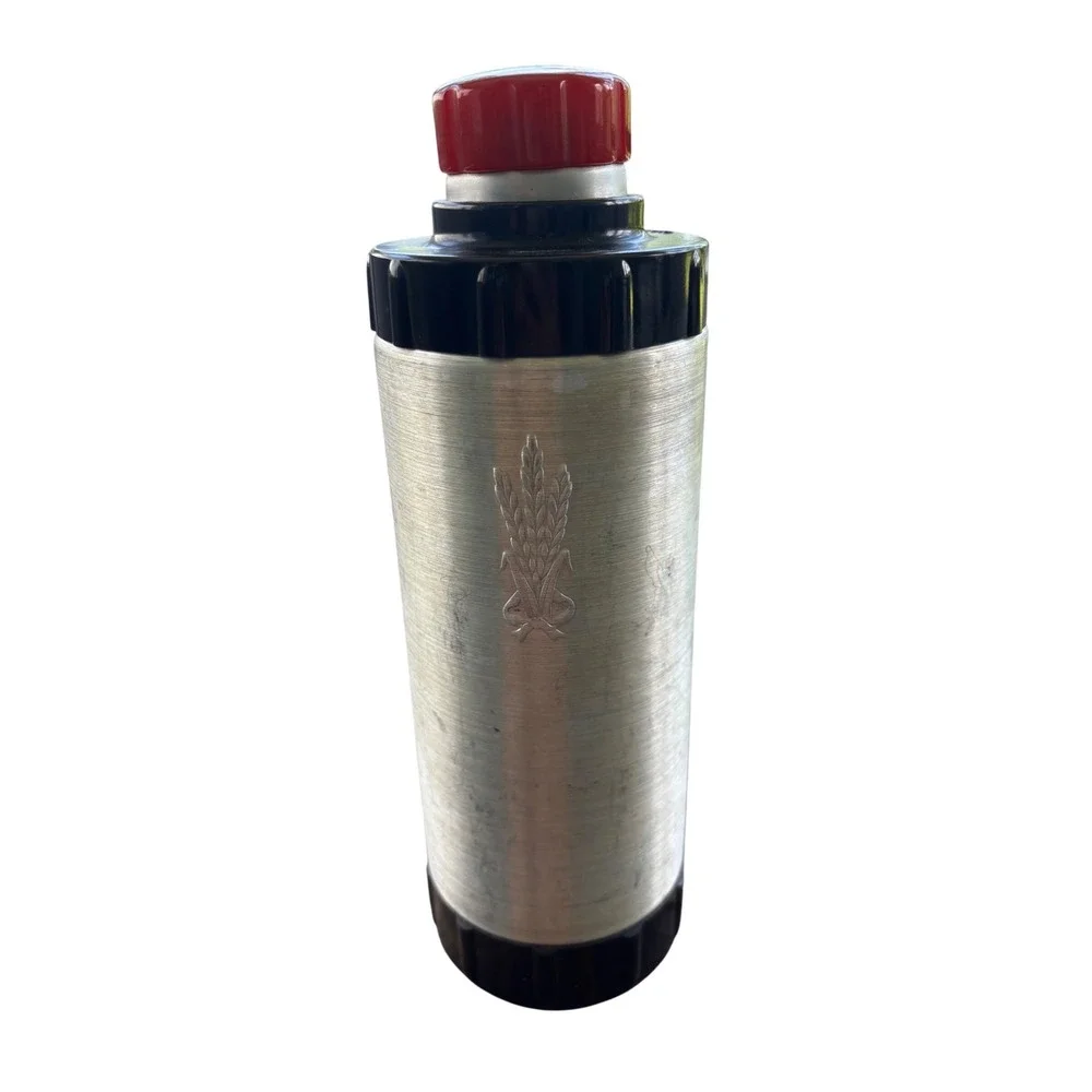 West Bend Cocktail Shaker 1933 Art Deco Silver Vintage MCM Aluminum Bakelite